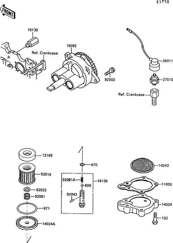 EX250 Масляный насос