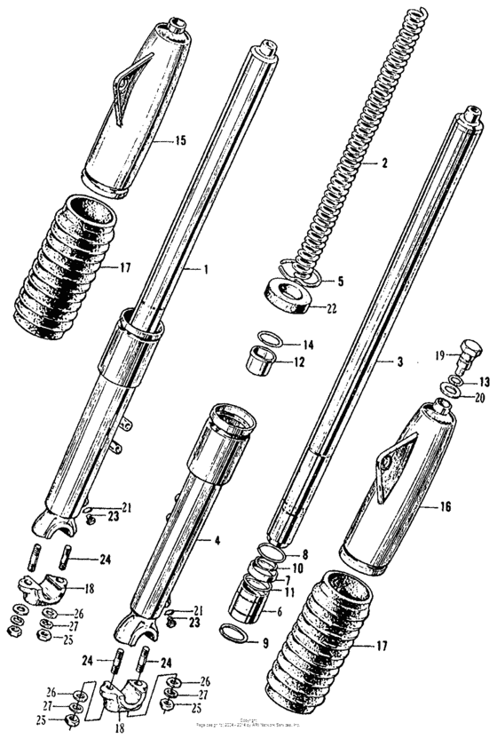 Cl160 front fork