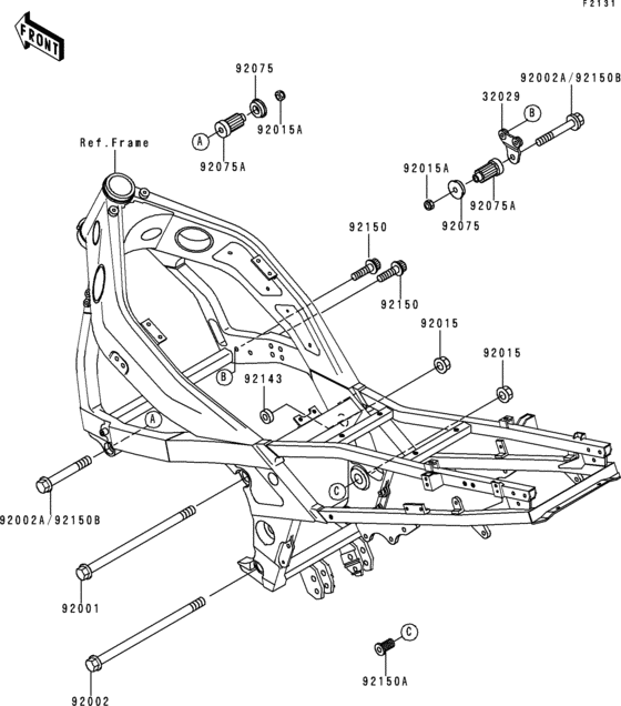 ZX600 Рама ,крепежные детали
