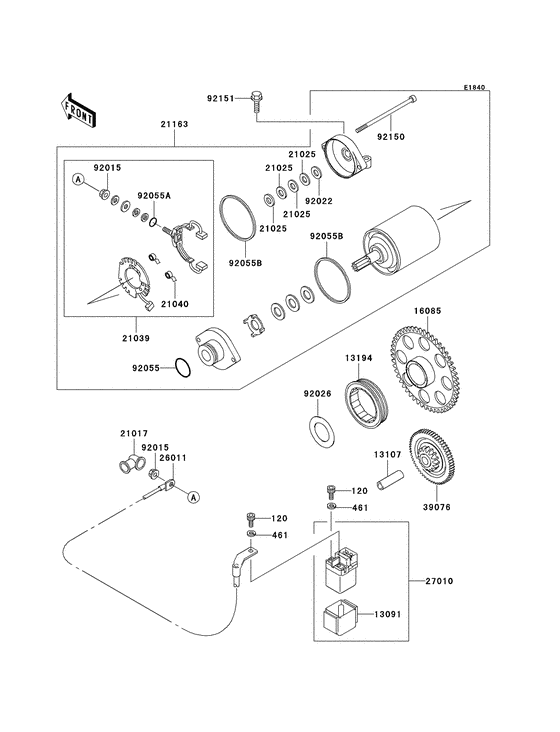 EJ650 Стартер