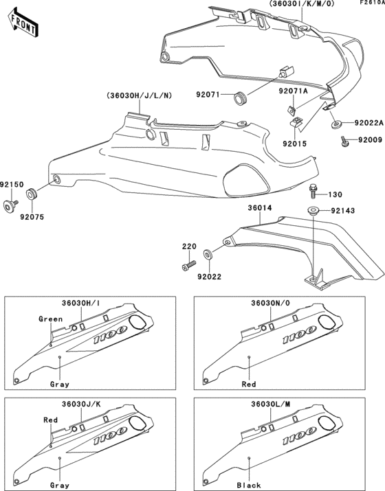 Side covers/chain cover(zx1100-d2)