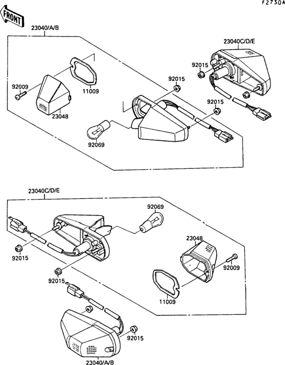 ZX750 Turn signals(built on type)
