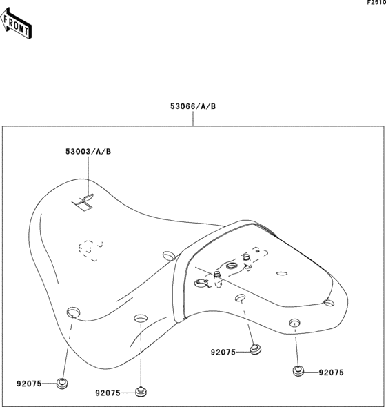 VN900 Сиденье