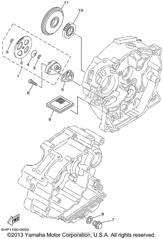 TTR125P Масляный насос