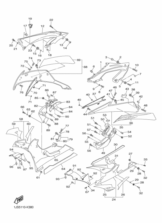 YZF-R6 Cowling comp