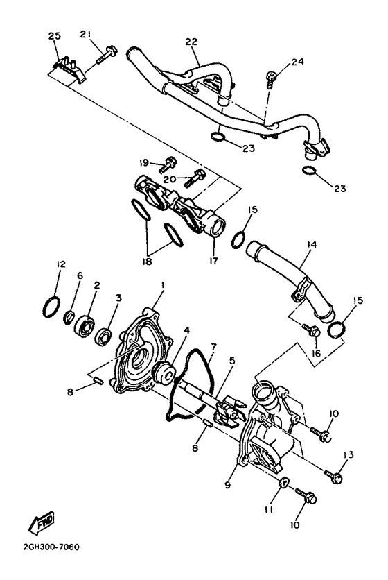 FZR1000 Waterpump