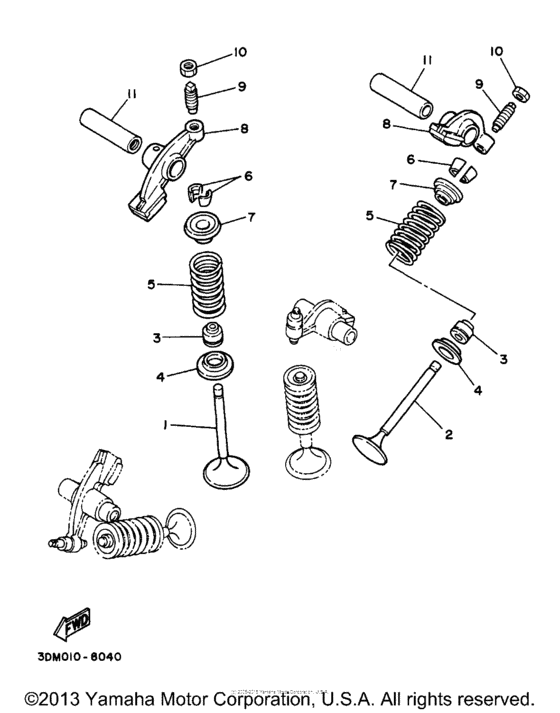 XV250 Клапана