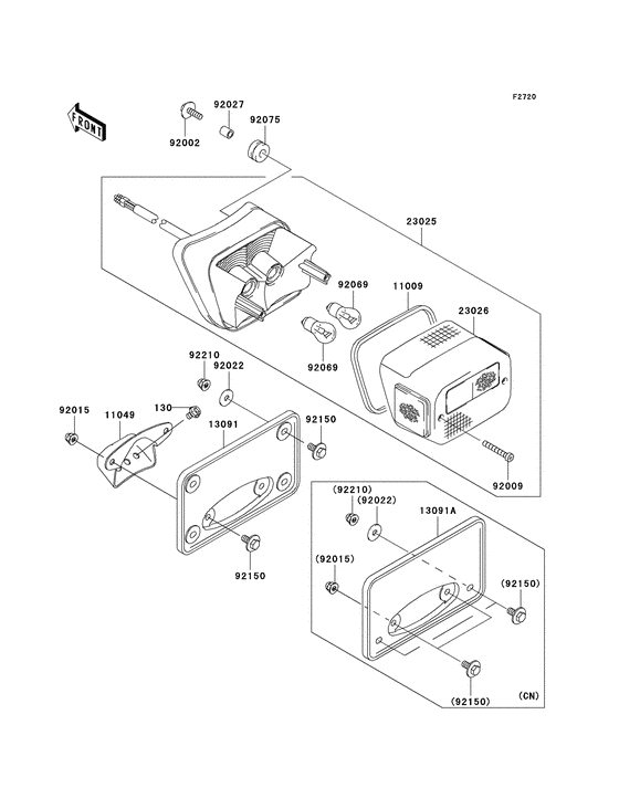 Taillight unit ass`y