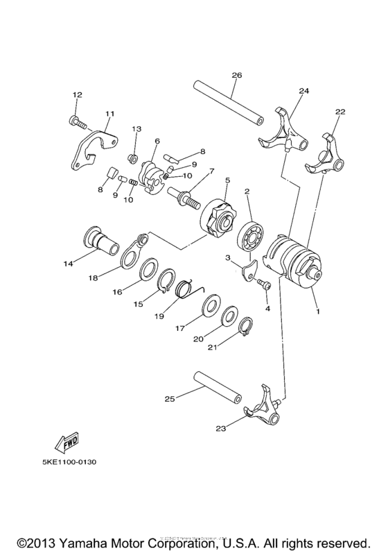 TZ250M Копирный вал