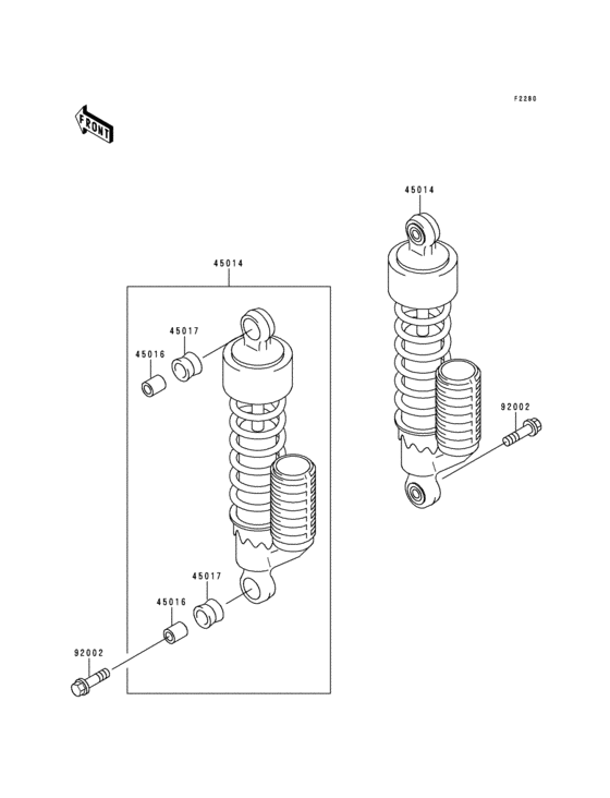 BJ250 Амортизатор