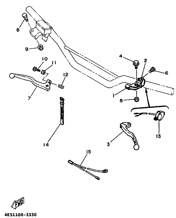 Handle switch. lever
