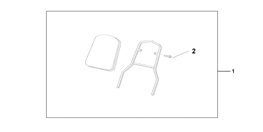Chrome backrest w