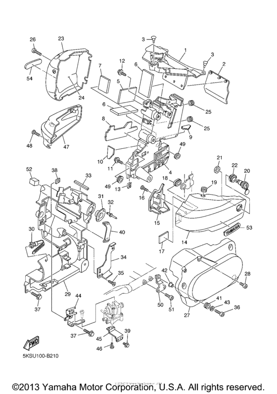 XVS1100AWR Боковые обтекатели