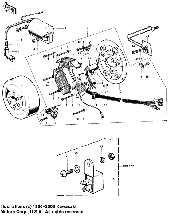 Ignition/generator/rectifier
