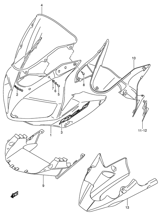 Cowling body