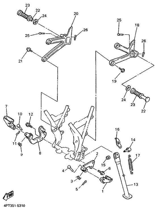 Stand. footrest