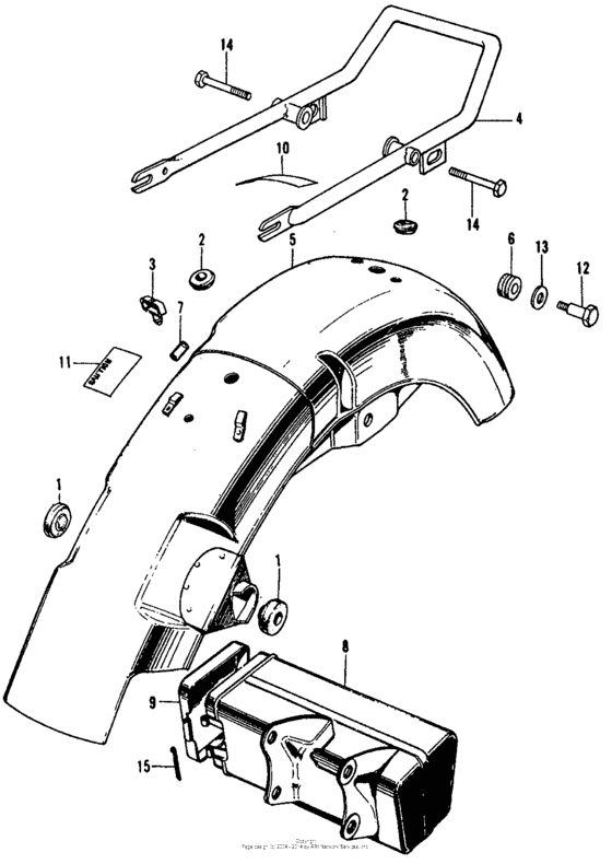 Rear fender + tool box