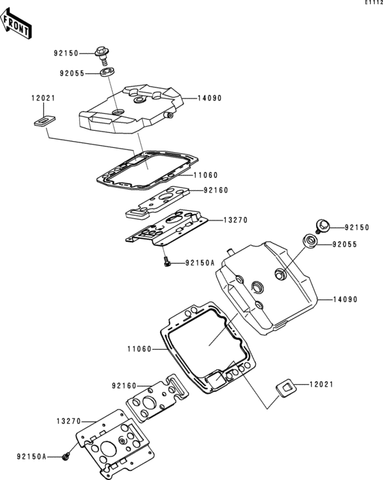 VN800 Крышка головки цилиндров