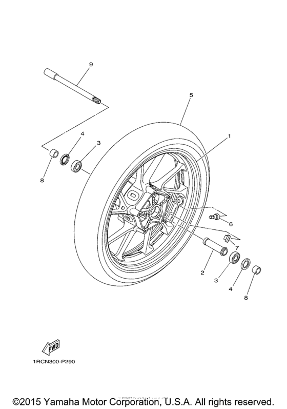FZ09FCS Переднее колесо