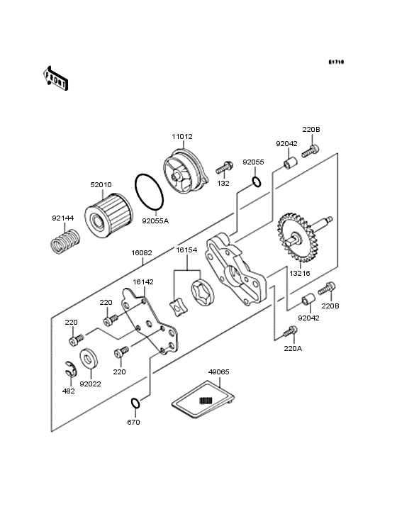  Масляный насос и фильтр