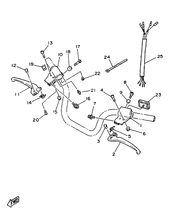 ME50 Handle switch. lever