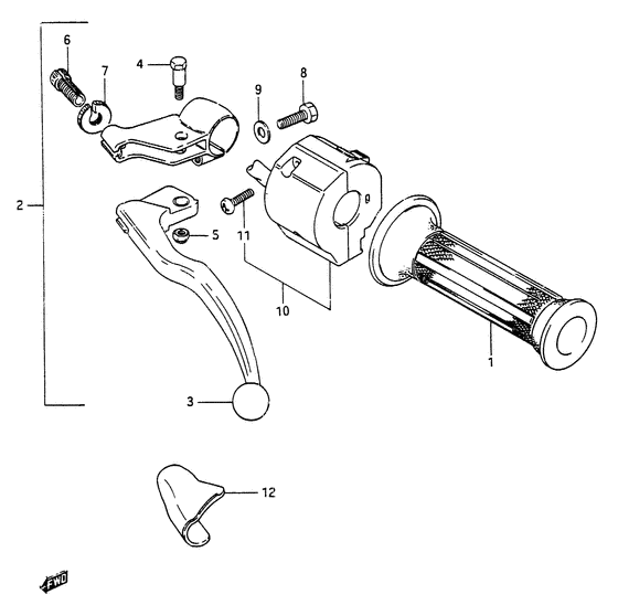Left handle switch