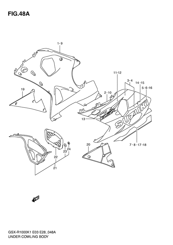 GSX-R1000 Under bowling