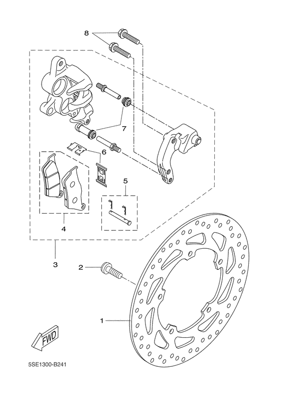 VP300 Передний суппорт