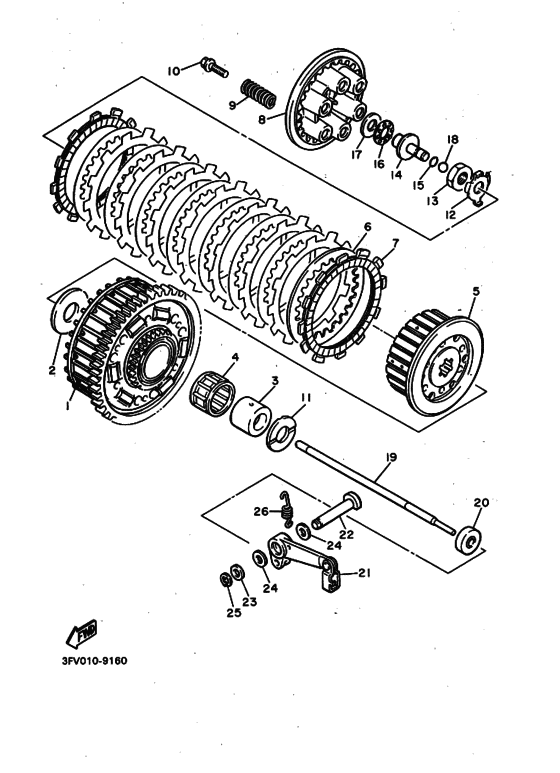 FZR750R FZR750RA Бендикс