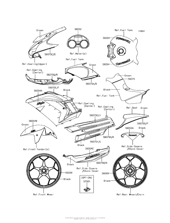 ZX1400 Decals (Green)(Jgf)(Cn)