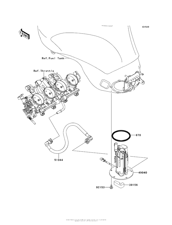ZX636 Топливный насос