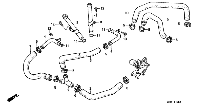 XL600V Труба водная