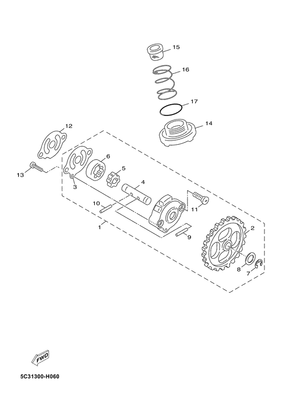 YN50F Масляный насос