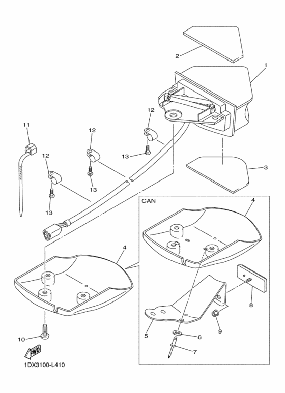 Taillight unit ass`y