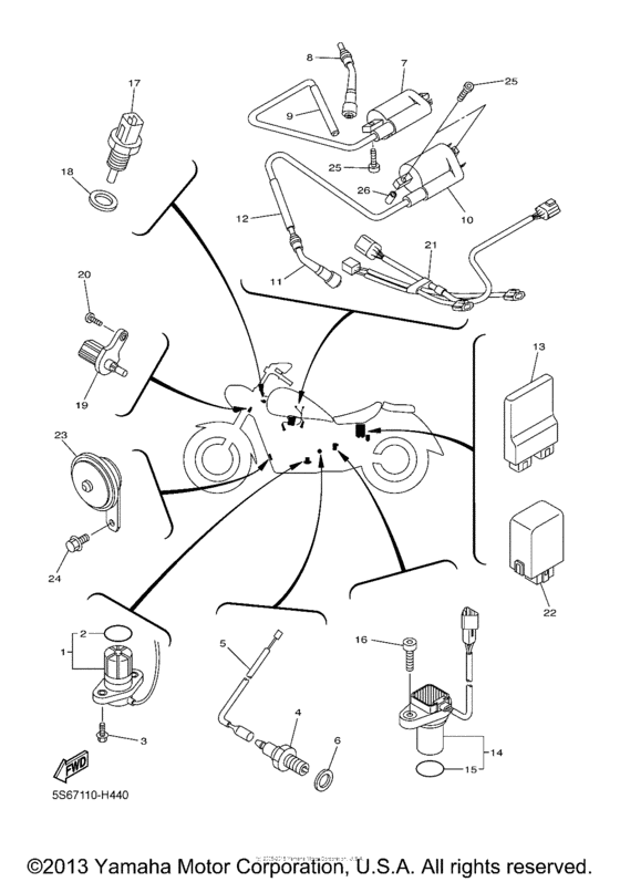 XVS1300A Электрика