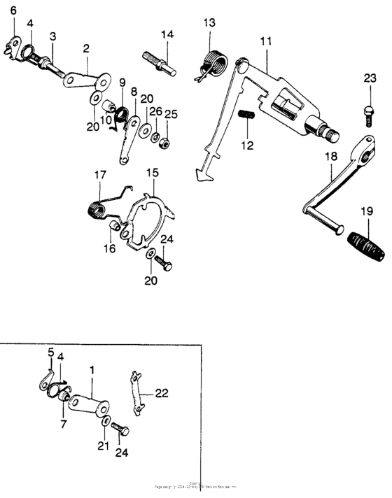 Gear shift + drum stopper
