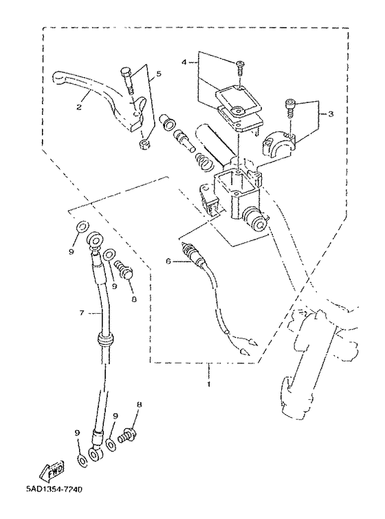 YN50R Главный тормозной цилиндр