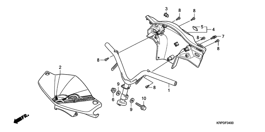 Steering handle/handle co ver