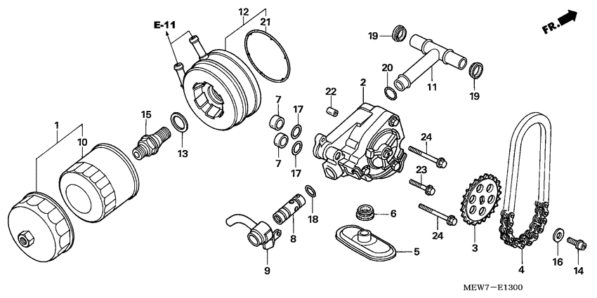 Oil filter/oil pump