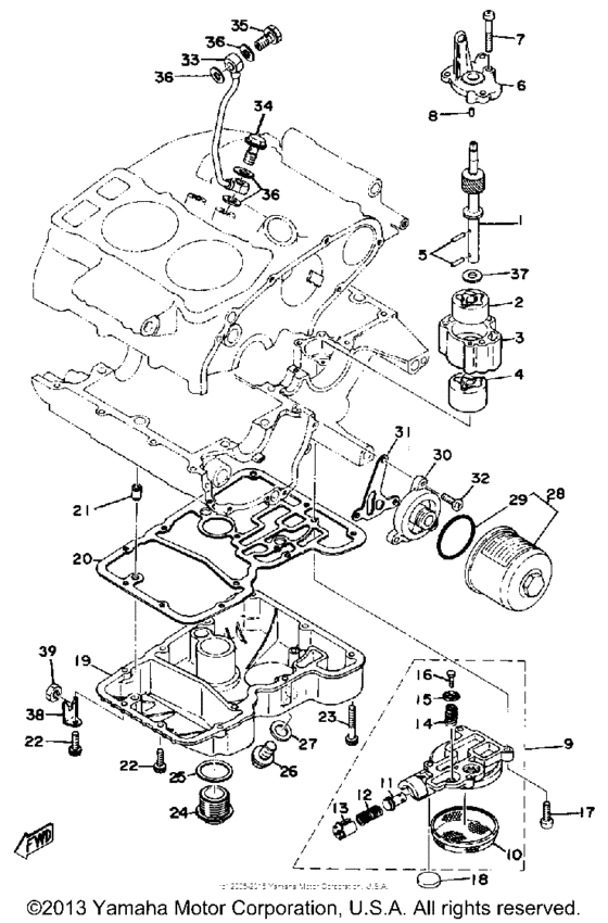 Oil pump oil cleaner