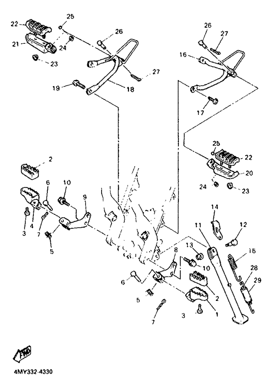 Stand. footrest