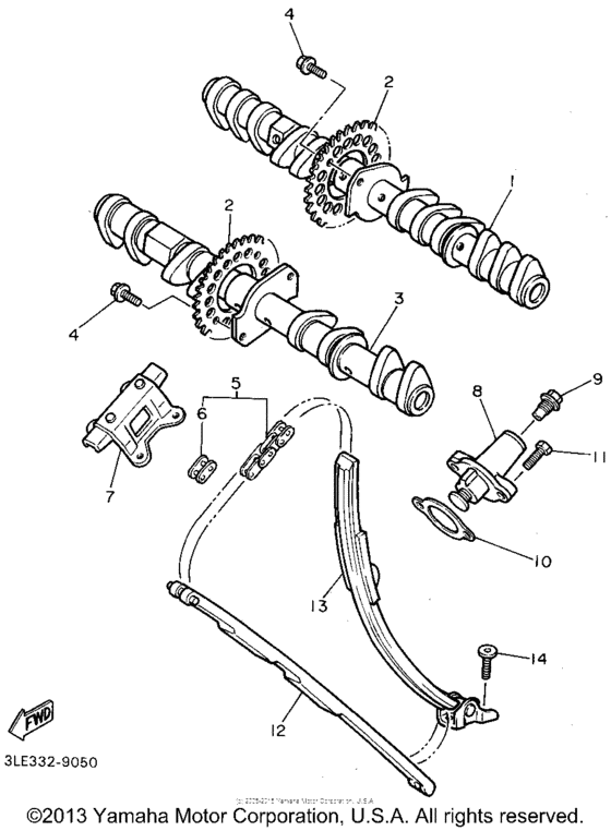 GTS1000AFC Цепь механизма газораспределения