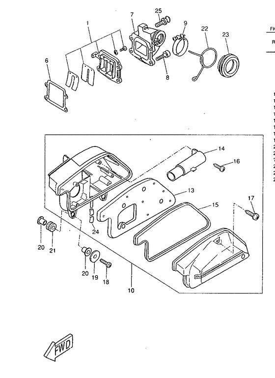 CW50RS Впускная система