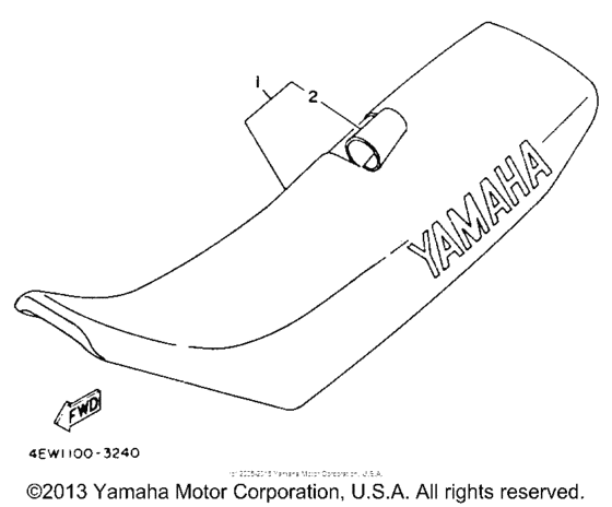 YZ125E Сиденье