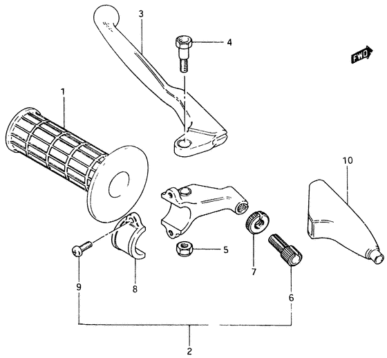 Left handle grip