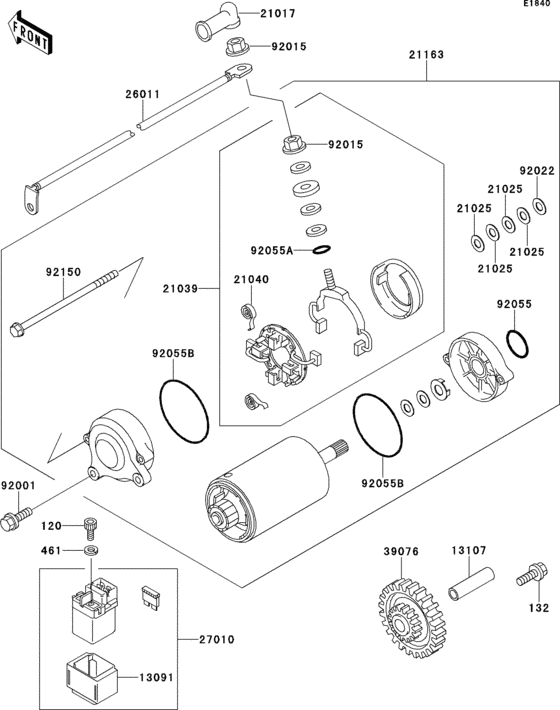 ZX1100 Стартер