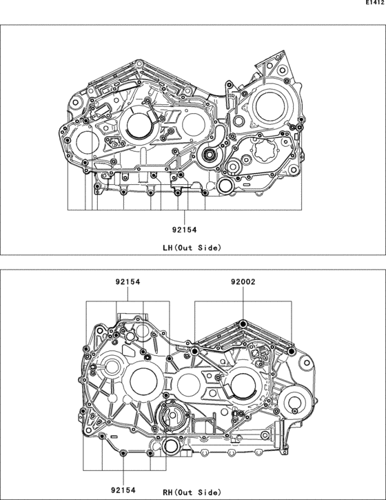 VN1700 Болты крепления картера