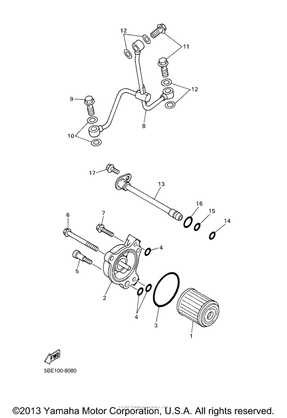 WR450FR Масляный фильтр