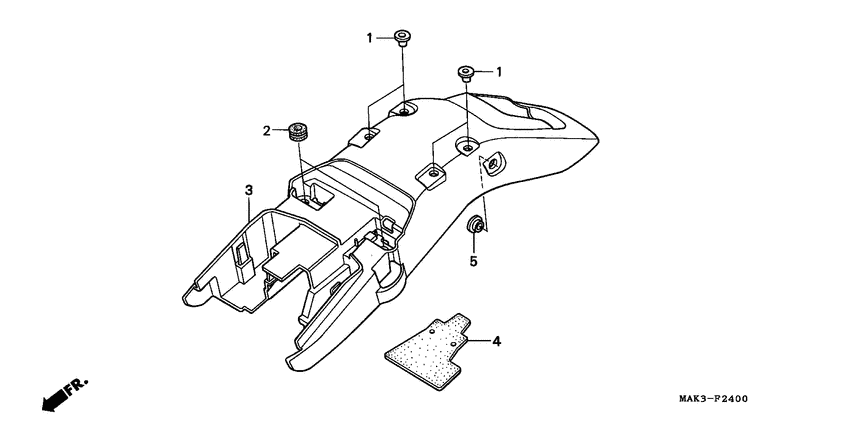SLR650 Заднее крыло