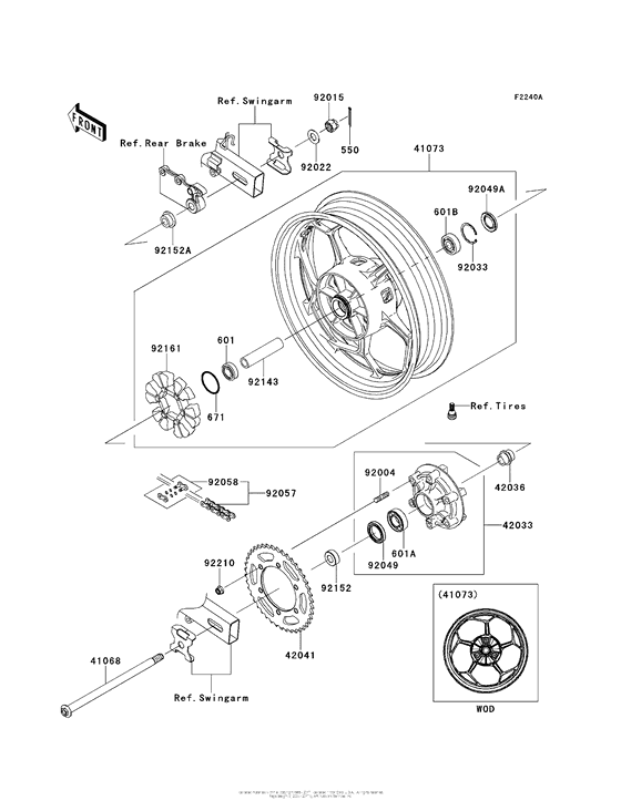 Rear Wheel/chain (Besa)